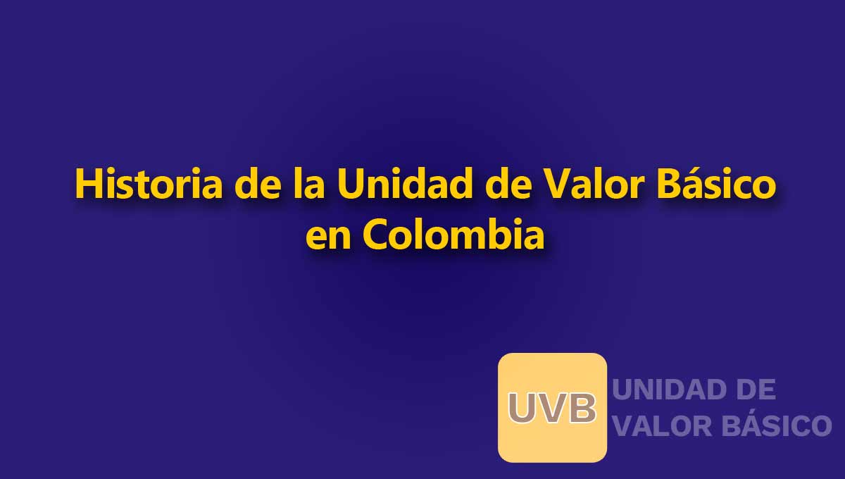 UVB: Historia de la Unidad de Valor Básico